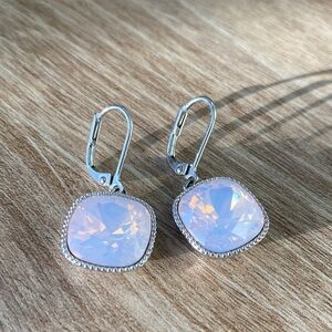 Touchstone Crystal Earrings by Swarovski Bouquet in Rosewater Opal